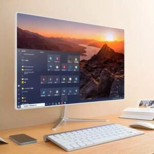 24 inch Led High Quality Built-in Battery Desktop Monoblock Gaming Computer With Webcam